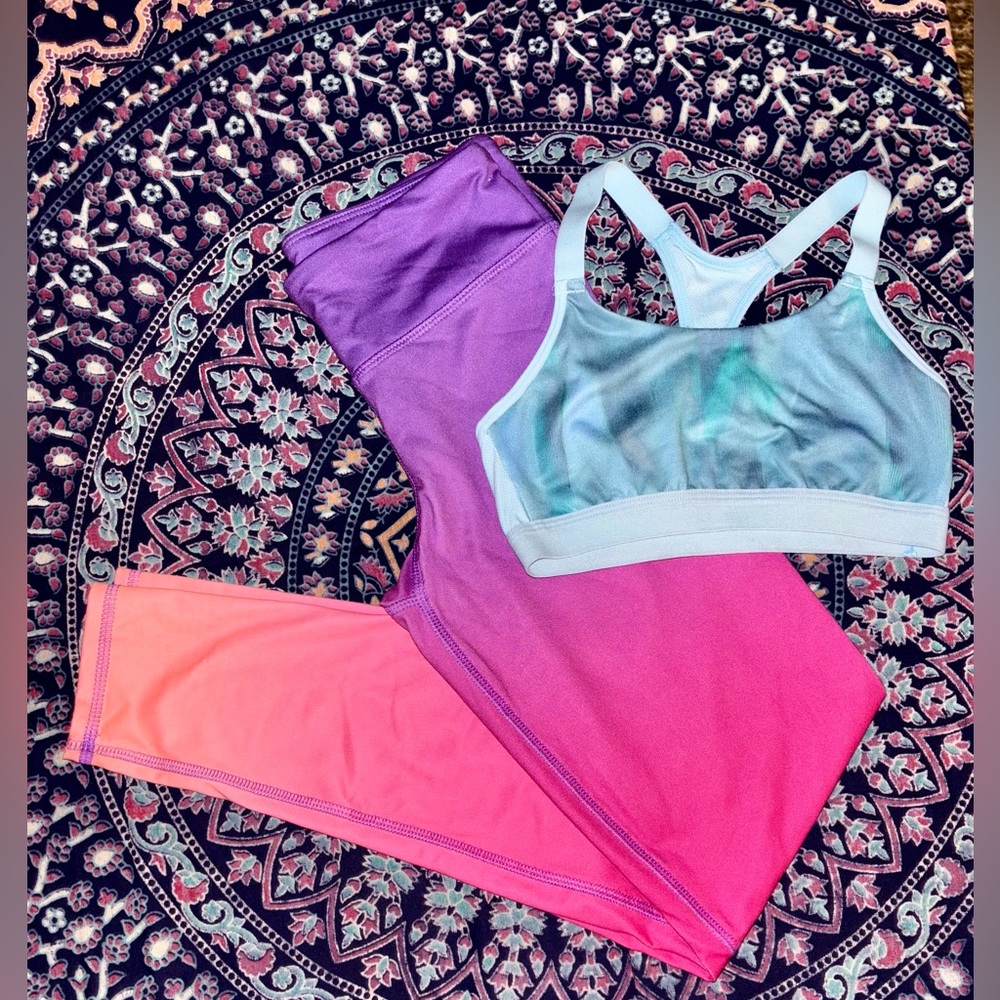 Girls Ombré leggings w/ tanklette